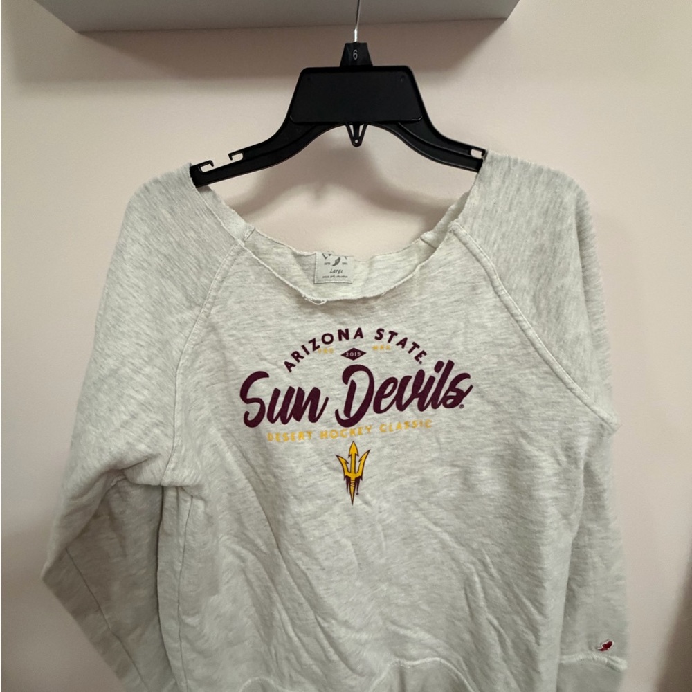 Arizona State Sun Devils Off-White Logo Sweatshirt